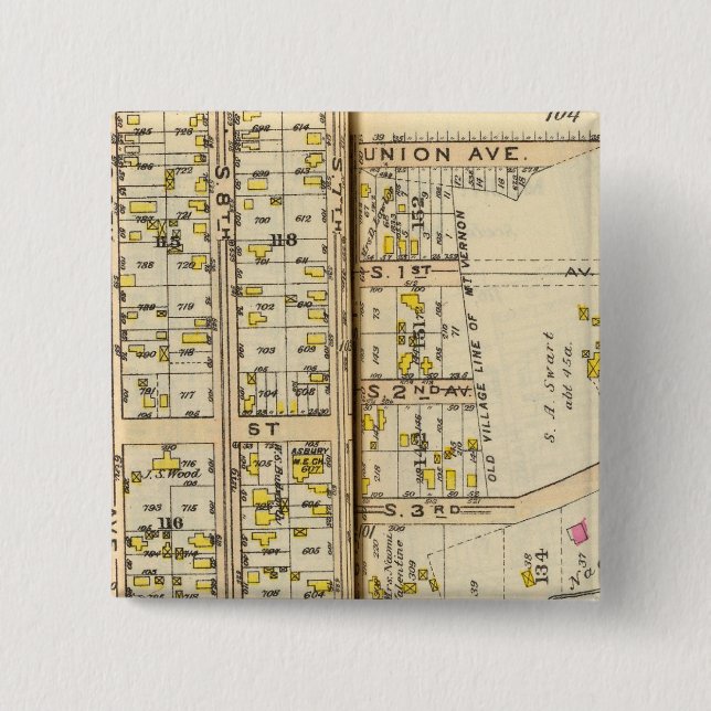 102103 Mt Vernon 15 Cm Square Badge (Front)