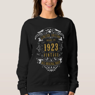 102 Years Old 102nd Birthday Made Born 1923 Men Wo Sweatshirt