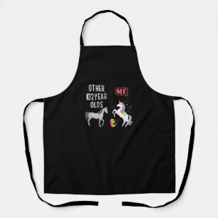 102nd Birthday Gift For Grandma 102 Year Old Unico Apron