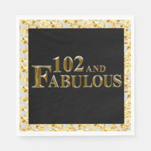 102nd Birthday Napkin