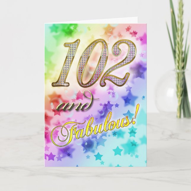 102nd Birthday party Invitation (Front)