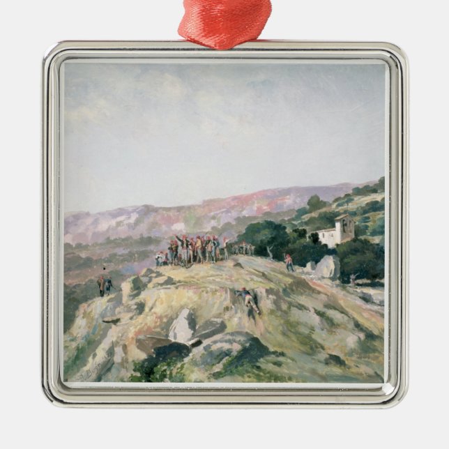 103-007950 The Highest Point, Catalonia Metal Tree Decoration (Front)