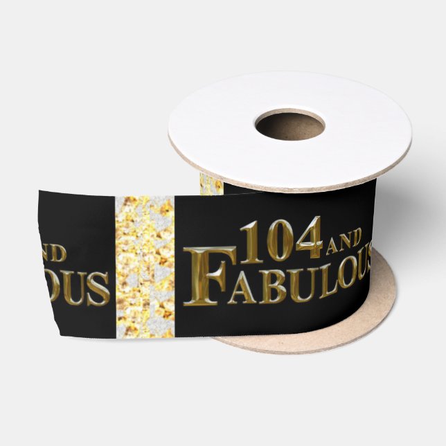104 Birthday  Satin Ribbon (Spool)