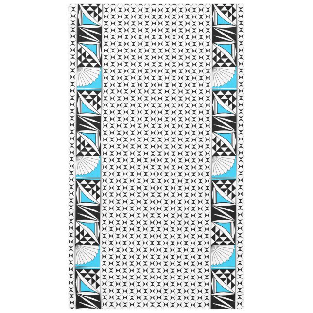 104" Southwest Sunrise in Turquoise Tablecloth (Front)