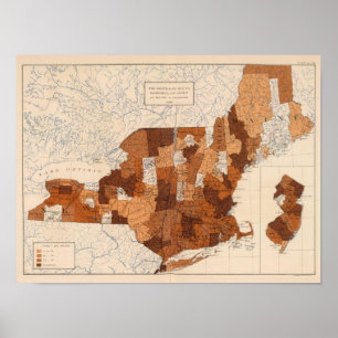 105 Diphtheria, croup NY, NJ, New England Poster