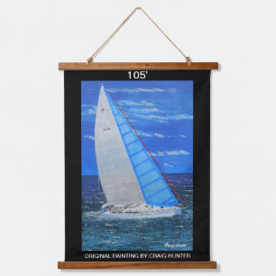 105'  Wood Topped Wall Tapestry