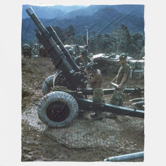 105mm HOWITZER  2 Fleece Blanket (Front)