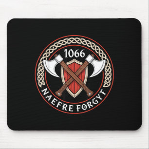 1066 Naefre Forgyt Never Forget Medieval Heritage Mouse Pad
