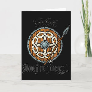 1066 Naefre Forgyt Never Forget Viking England His Card