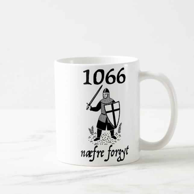 1066 Never Forget Naefre Forgyt Funny English Hist Coffee Mug (Right)