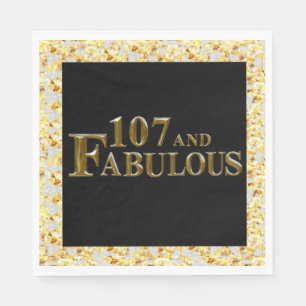 107 Birthday Napkin