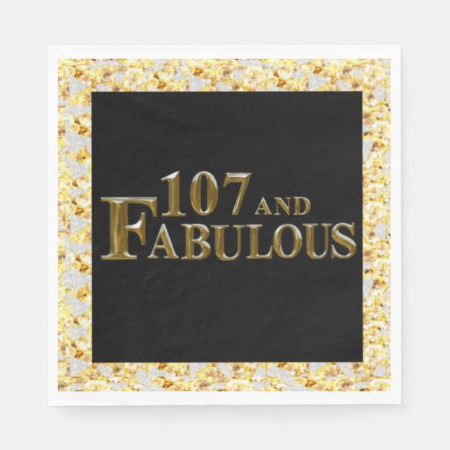 107 Birthday  Napkin (Front)
