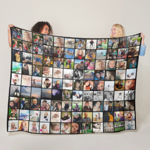 108 Photos or Your Images or quotes Anything Fleece Blanket