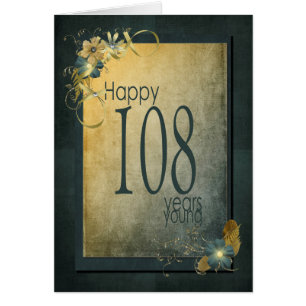 108th Birthday-vintage frame
