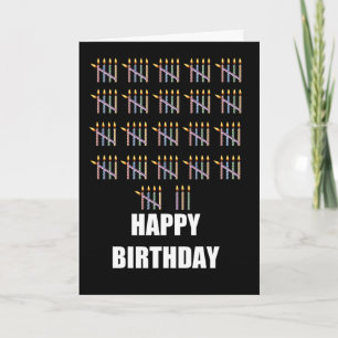108th Birthday with Candles Card