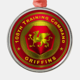 108th Training Command Christmas  Metal Tree Decoration