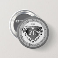 10,11,20th,25,70 Wedding Anniversary Heart Emblem 