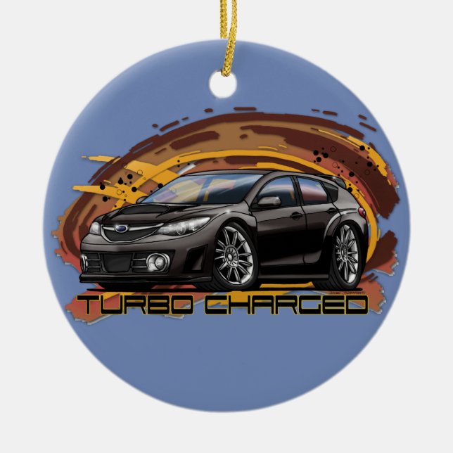 10-13 black WRX ornament (Front)