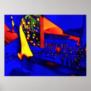 10^23 Red Blue Poster