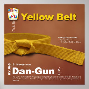 10-2 Yellow Belt Do-jang Poster