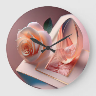 10.75" Round Acrylic Wall Clock