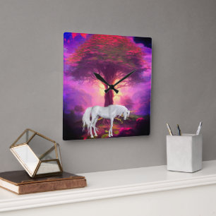 10.75" Square Acrylic Wall Clock
