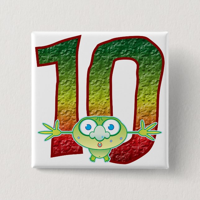 10 Age Ghoul 15 Cm Square Badge (Front)