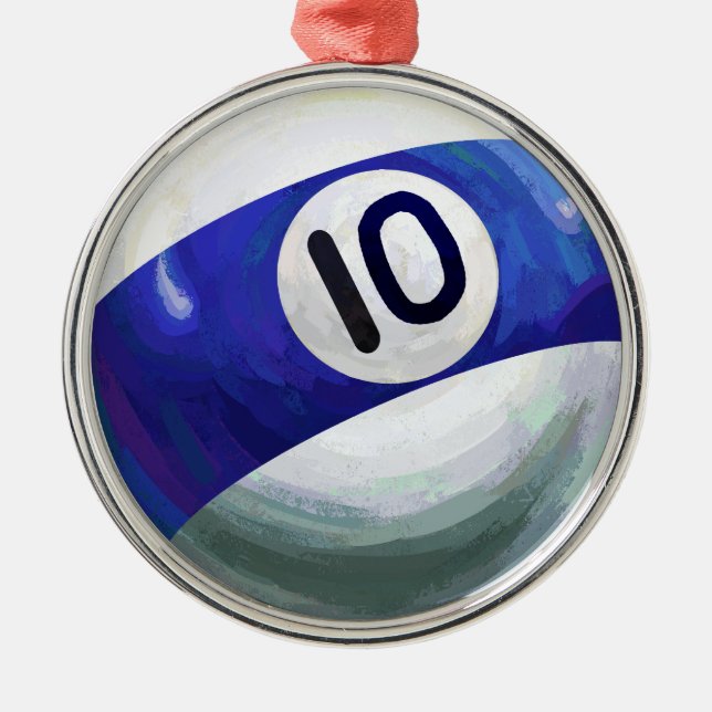 10 Ball Metal Tree Decoration (Front)
