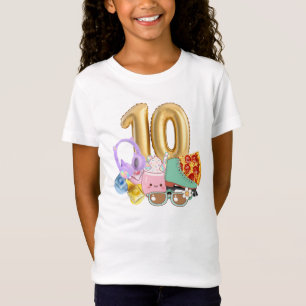 10 Balloon Headphones Pizza Kawaii Drink Skates T-Shirt
