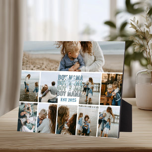 10 Boy Mama Custom Photo Collage  Plaque