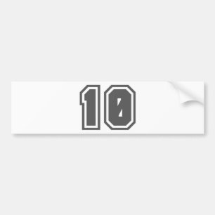 10 BUMPER STICKER