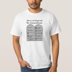 10 COMMANDMENTS LIVE BY G-D'S WORDS BLESSED BE HE T-Shirt