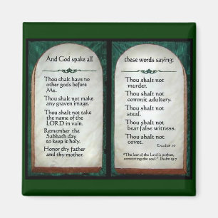 10 Commandments Magnet