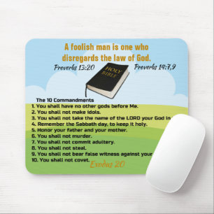 10 Commandments Mousepad