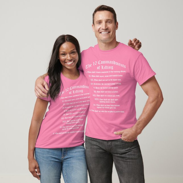 10 Commandments of Lifting T-Shirt (Unisex)