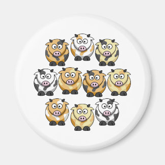 10 Cow Fridge Magnet