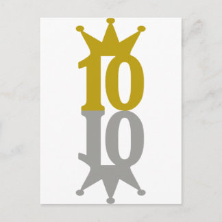 10-Crown-Reflection Postcard