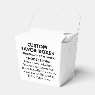 10 Custom Personalised Small Take Out Favour Boxes