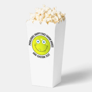 10 Custom Pickleball BLUE EYES Happy Face Popcorn Favour Box
