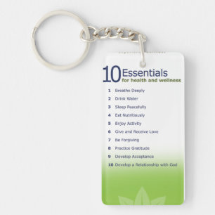 10 essentials & Mission Statement Key Ring