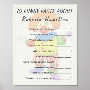 10 FUNNY FACTS PARTY GAME FOR MEN POSTER