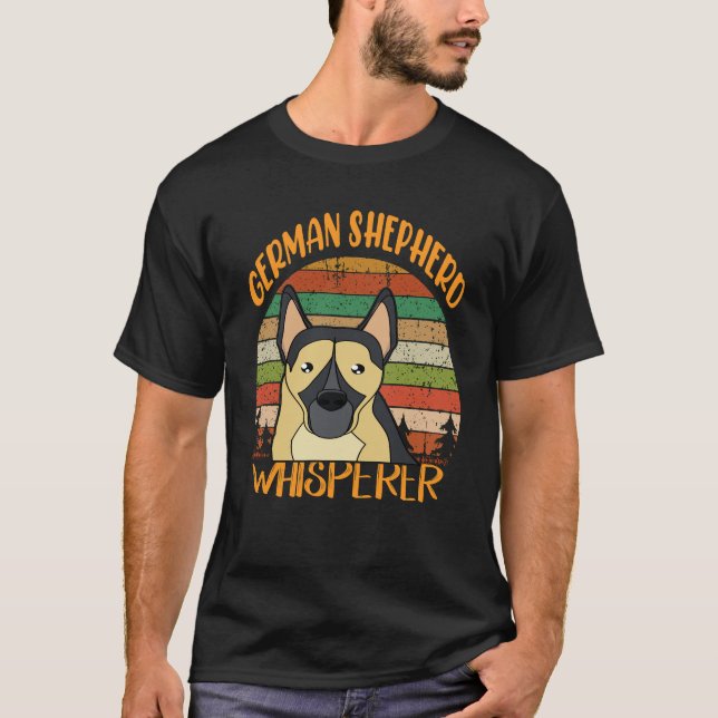 10 German Shepherd Whisperer T-Shirt (Front)
