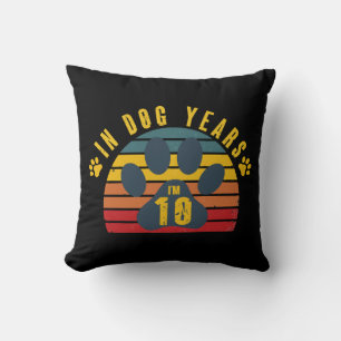 10 In Dog Years Cushion