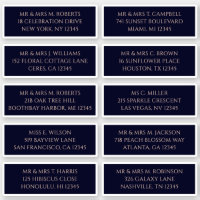 10 Individual Guest Name Address Mystical Navy