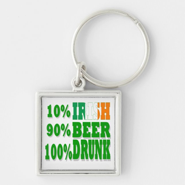 10% Irish Key Ring (Front)