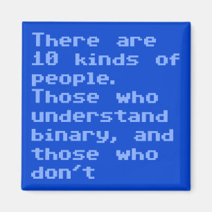 10 Kinds of People Binary Magnet