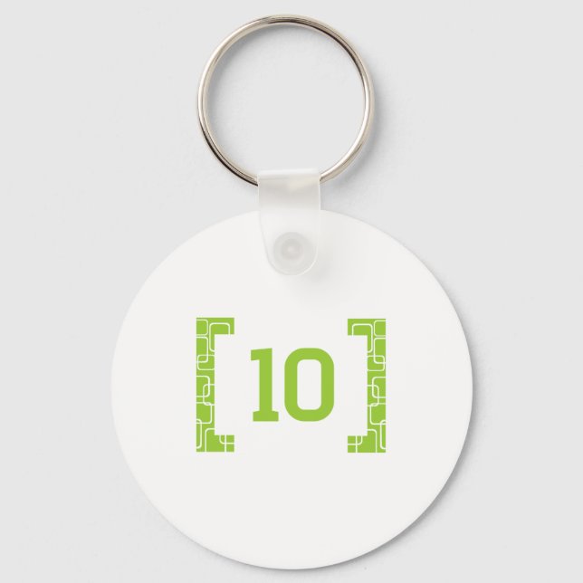 #10 Lime Green Key Ring (Front)