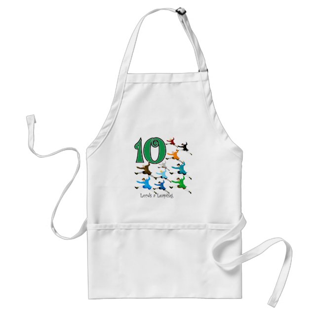 10 Lords Leaping Standard Apron (Front)
