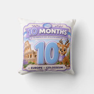 10 Months Baby Milestone Explorer Cushion