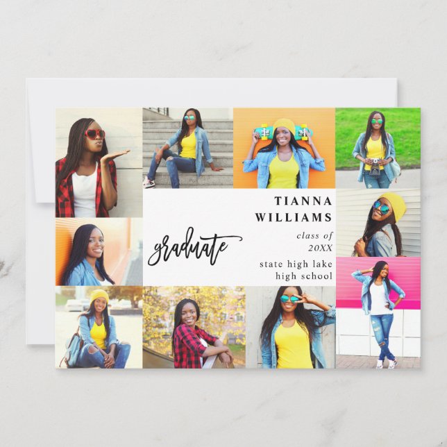 10 Multi Photo Graduation Announcement (Front)